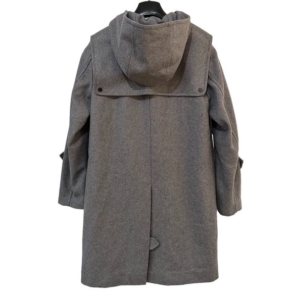 A.L.C. / HOODED WOOL-BLEND COAT / Grey / Small - Picture 3 of 16